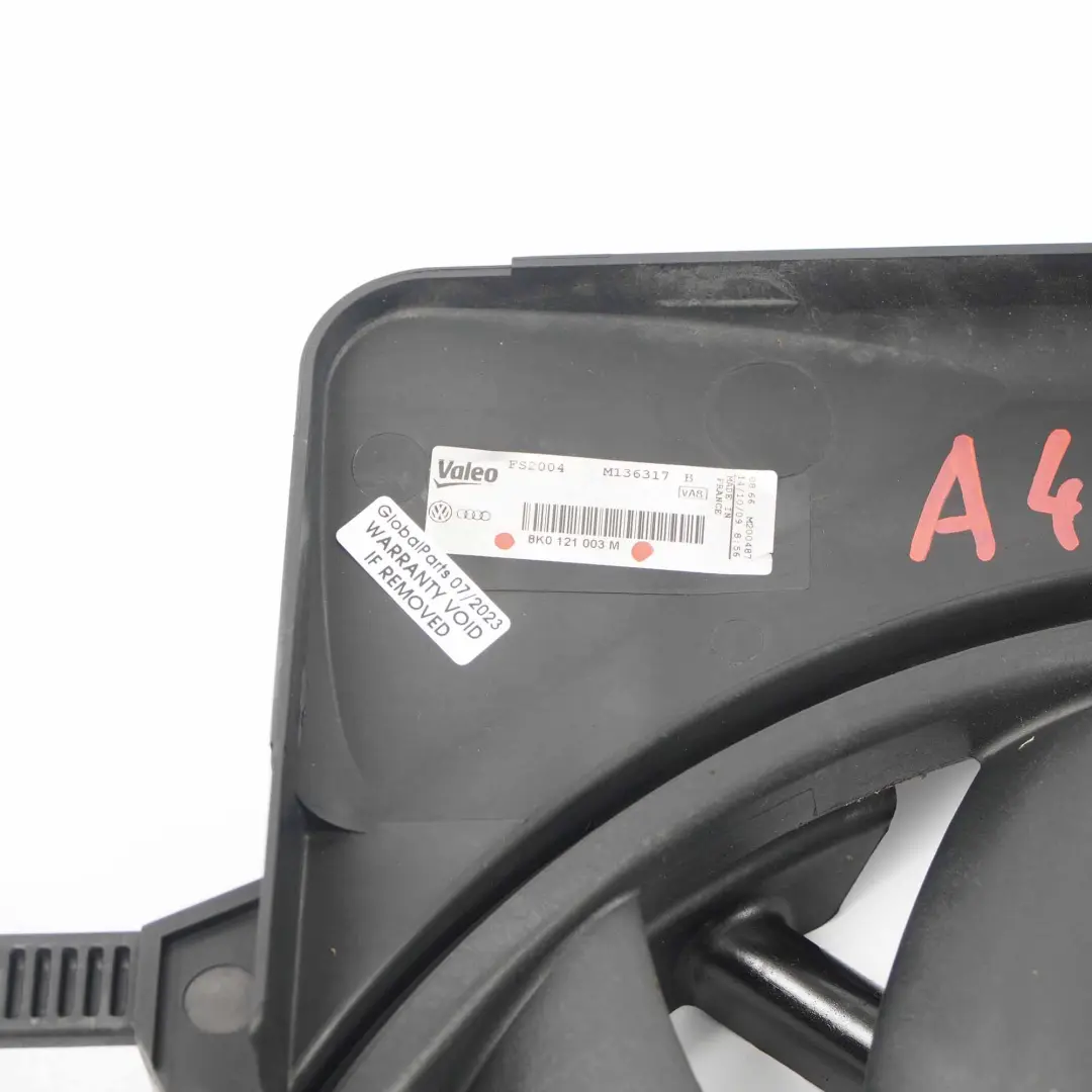 Audi A4 B8 Radiatore del motore Diesel Radiatore Ventola del liquido - SKU 8K0121003M - Numero di parte 8K0121003M