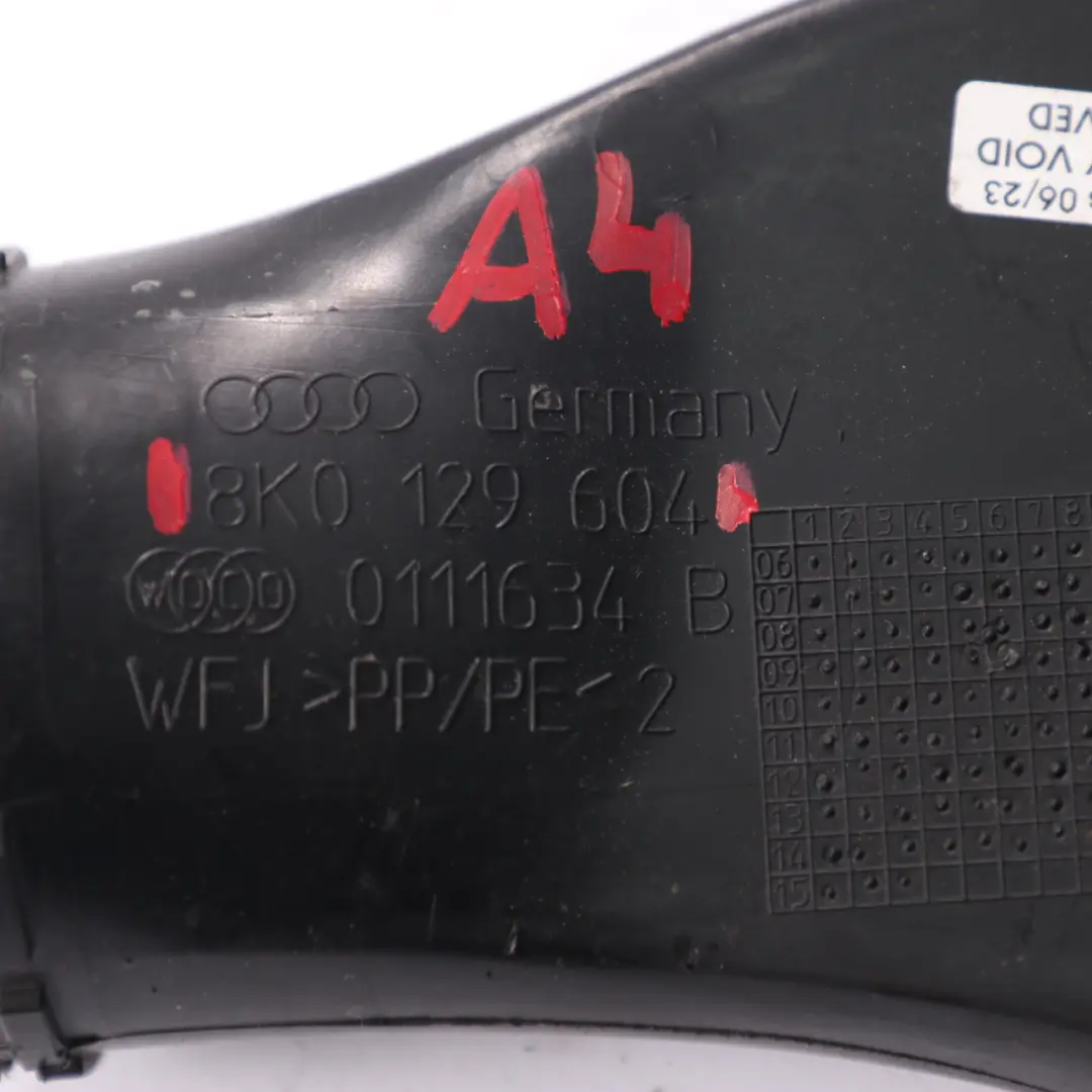 tubo aspirazione condotto canale tubo per Audi A4 B8 2.0 TDI Diesel con numero di parte 8K0129604 Audi A4 B8 2.0 TDI Diesel tubo aspirazione condotto canale tubo - SKU 8K0129604 - Numero di parte 8K0129604