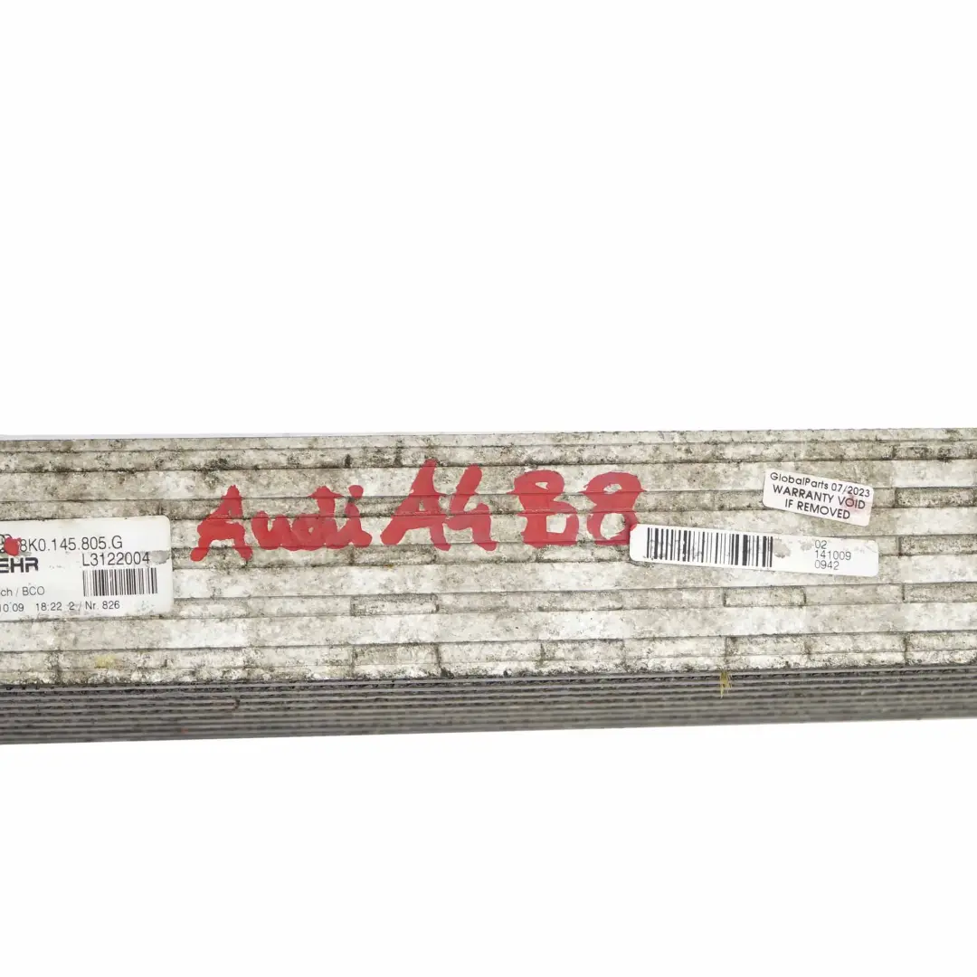 Radiatore Aria Carica Raffreddatore Unità per Audi A4 B8 Intercooler con numero di parte 8K0145805G Audi A4 B8 Intercooler Radiatore Aria Carica Raffreddatore Unità - SKU 8K0145805G - Numero di parte 8K0145805G