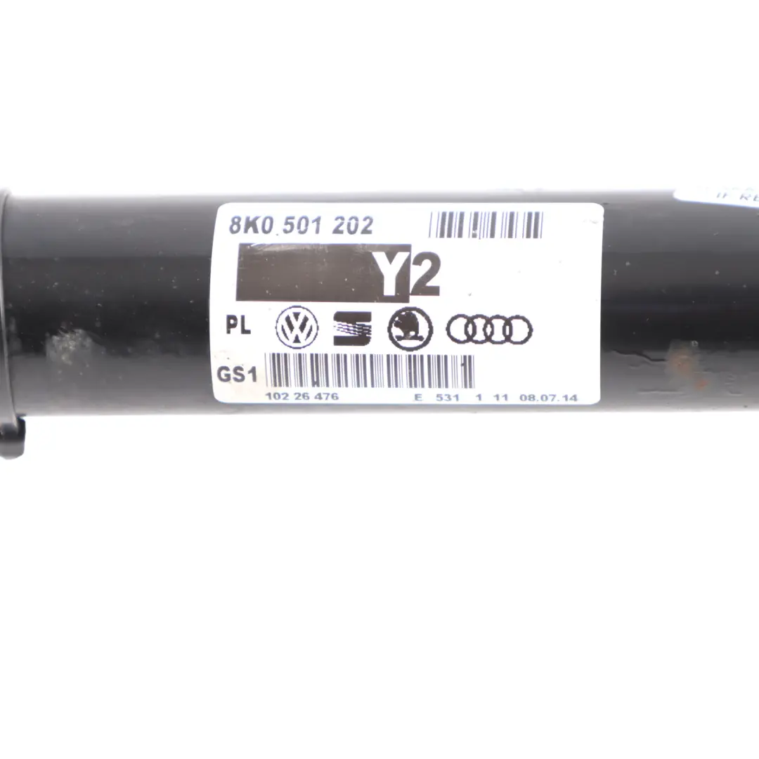 Shaft Rear Axle Right O/S Driveshaft to Audi RS4 B8 Drive with Part number 8K0501202 Audi RS4 B8 Drive Shaft Rear Axle Right O/S Driveshaft - SKU 8K0501202 - Part number 8K0501202