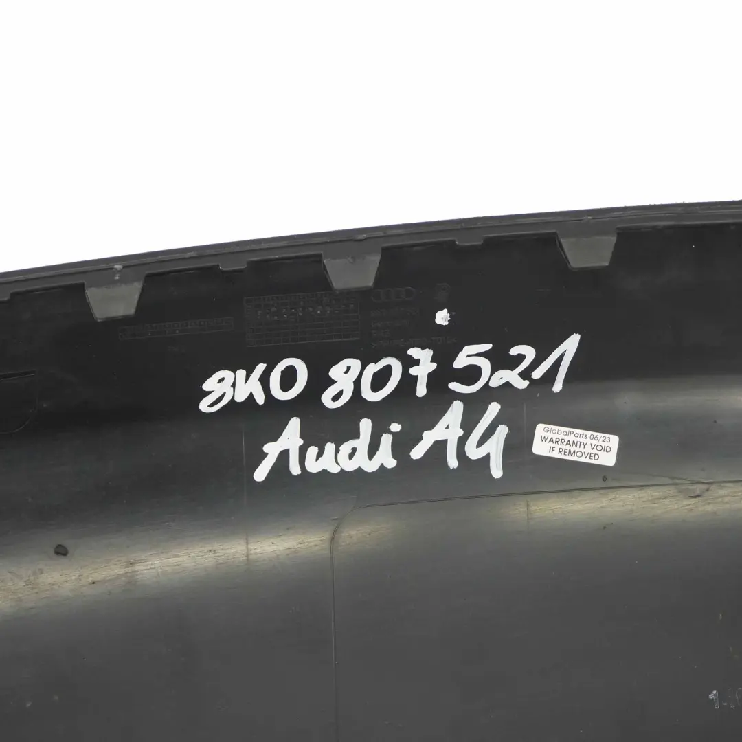 Diffusore paraurti posteriore Pannello copertura inferiore per Audi A4 B8 con numero di parte 8K0807521 Audi A4 B8 Diffusore paraurti posteriore Pannello copertura inferiore - SKU 8K0807521 - Numero di parte 8K0807521