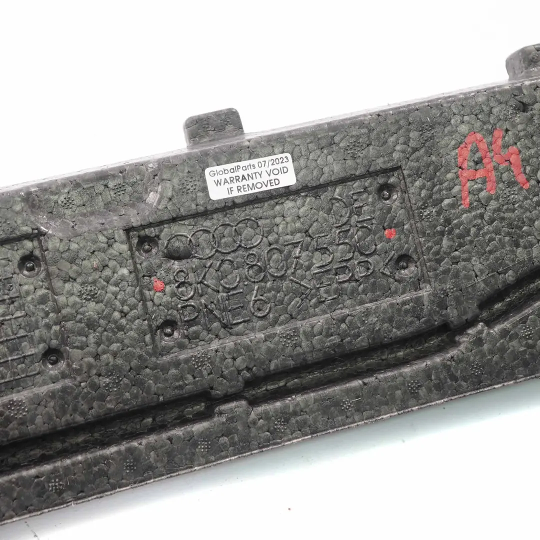 Audi A4 B8 Stoßstange vorne Stoßdämpfer Verstärkung Crash Schaumstoff - SKU 8K0807550 - Teilenummer 8K0807550