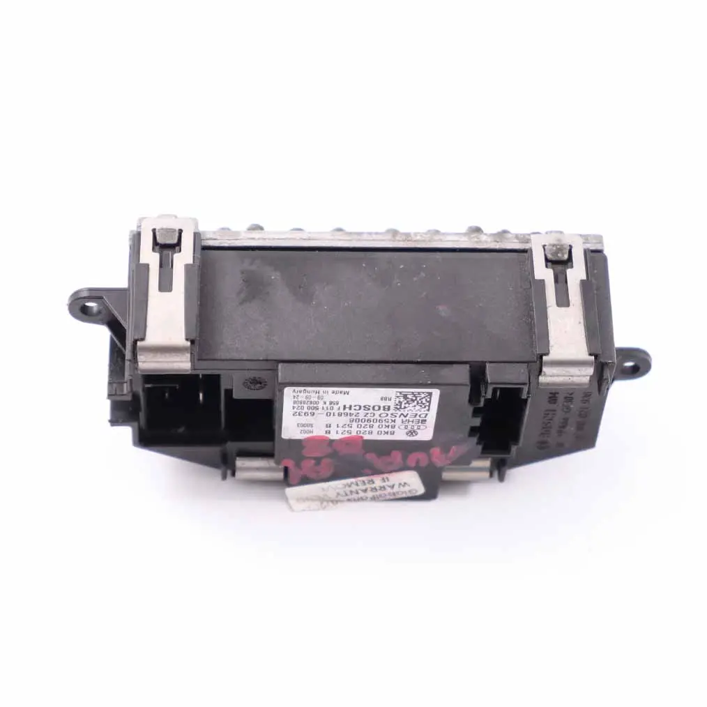 Audi A4 B8 VW Blower Motor Heater Fan Resistor Regulator - SKU 8K0820521B - Part number 8K0820521B