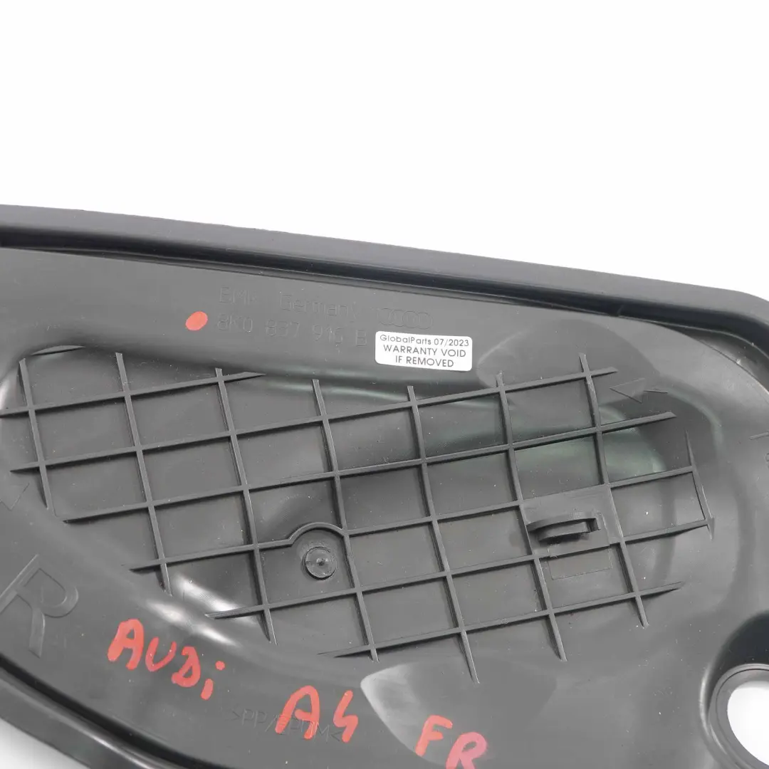 Audi A4 B8 Door Card Front Right O/S Trim Inner Panel Cover - SKU 8K0837916B - Part number 8K0837916B