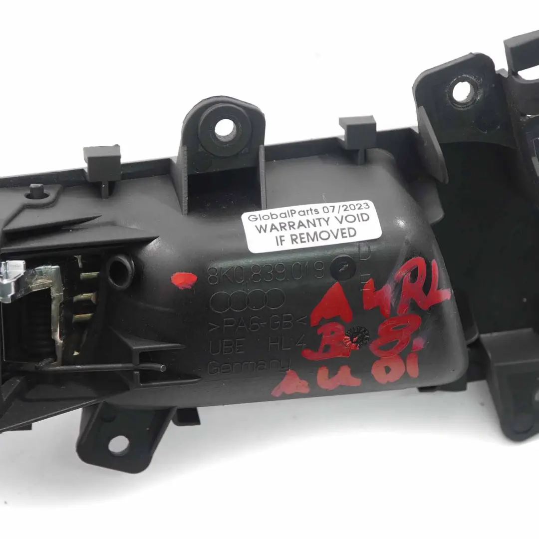 Audi A4 B8 Klamka Drzwi Lewa Przód Tył Chrom - SKU 8K0839019 - Numer Części 8K0839019