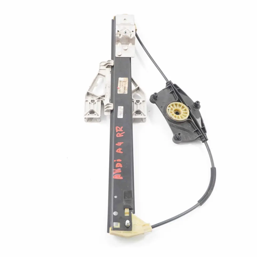 Audi A4 B8 Window Lifter Rear Door Right O/S Regulator Mechanism - SKU 8K0839462A - Part number 8K0839462A