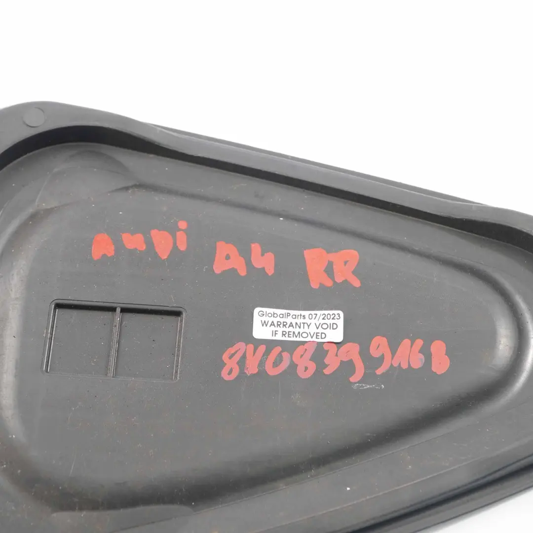 Porta Blocco Serratura Pannello Piastra Posteriore Destra per Audi A4 B8 con numero di parte 8K0839916B Audi A4 B8 Porta Blocco Serratura Pannello Piastra Posteriore Destra - SKU 8K0839916B - Numero di parte 8K0839916B