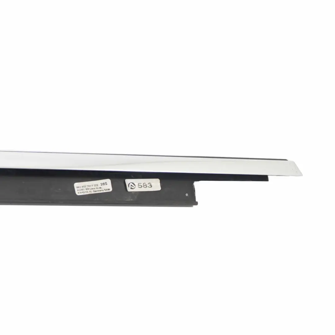 Audi A4 B8 Window Seal Door Rear Right O/S Trim Strip Chrome Moulding - SKU 8K0853764 - Part number 8K0853764
