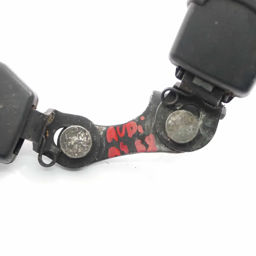 Belt Buckle Middle Twin Latch Rear to Audi A4 B8 Avant Seat with Part number 8K0857739AE Audi A4 B8 Avant Seat Belt Buckle Middle Twin Latch Rear - SKU 8K0857739AE - Part number 8K0857739AE