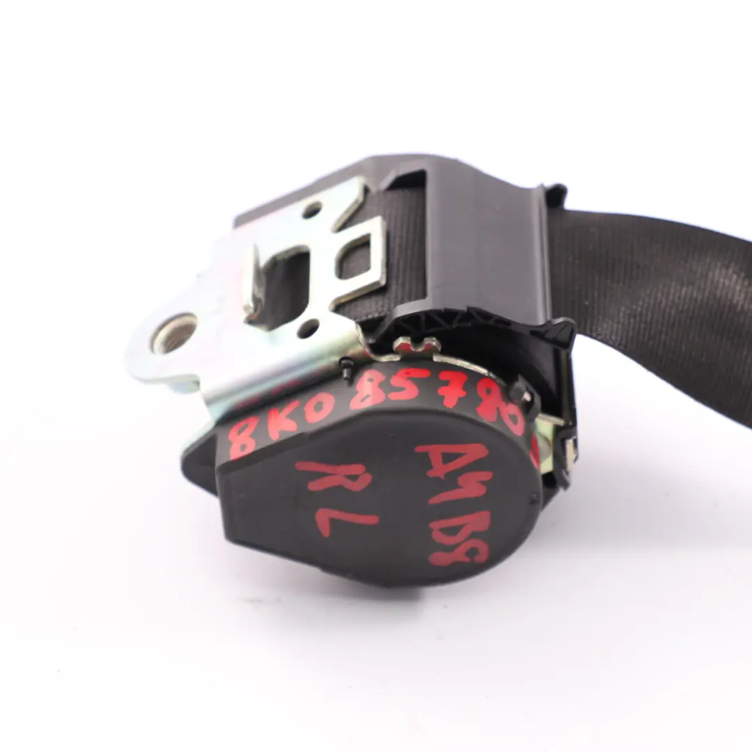 Seat Belt Audi A4 B8 A5 8T Upper Rear Left Right N/O/S Seatbelt Black - SKU 8K0857805P - Part number 8K0857805P