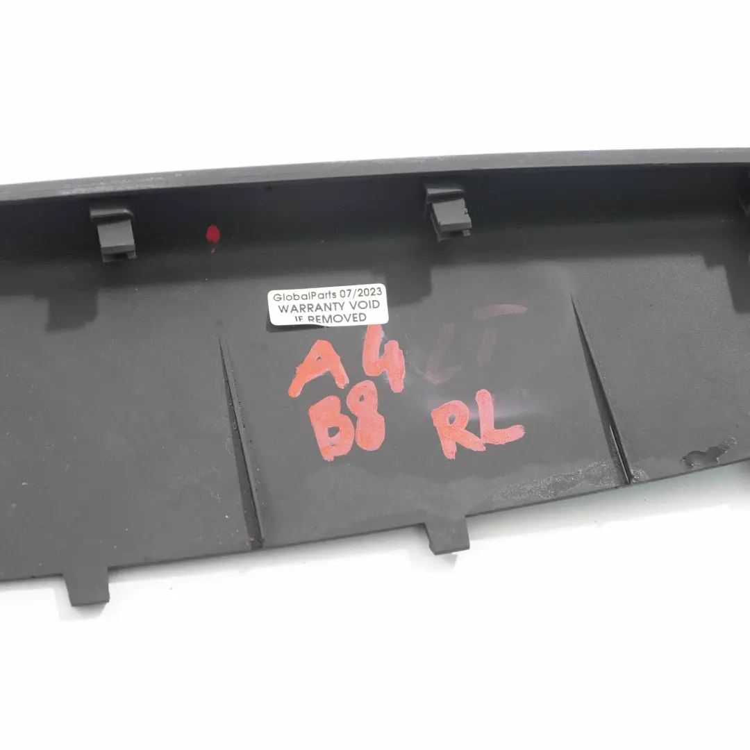 Audi A4 B8 Tapa Apoyabrazos Puerta Panel Trasero Izquierdo Negro - SKU 8K0868823 - Número de pieza 8K0868823