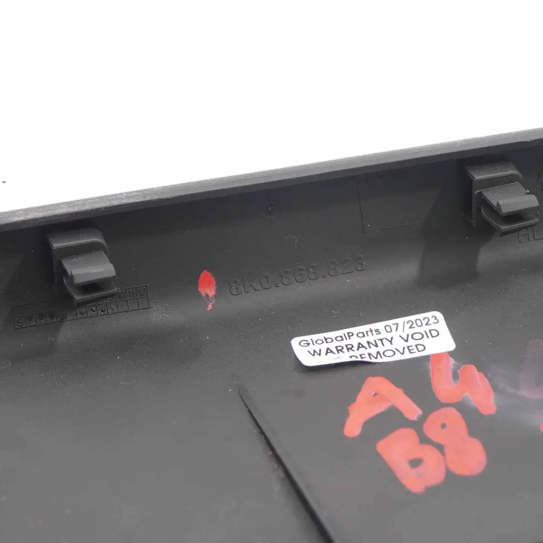 Podłokietnik Boczka do Audi A4 B8 o numerze 8K0868823 Audi A4 B8 Podłokietnik Boczka - SKU 8K0868823 - Numer Części 8K0868823