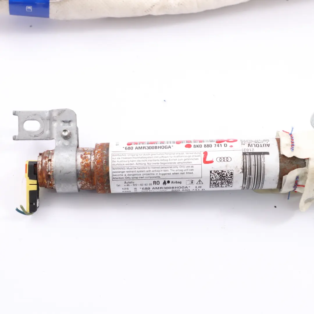 Audi A4 B8 Kurtyna Poduszka Powietrzna Airbag Lewa - SKU 8K0880741D - Numer Części 8K0880741D