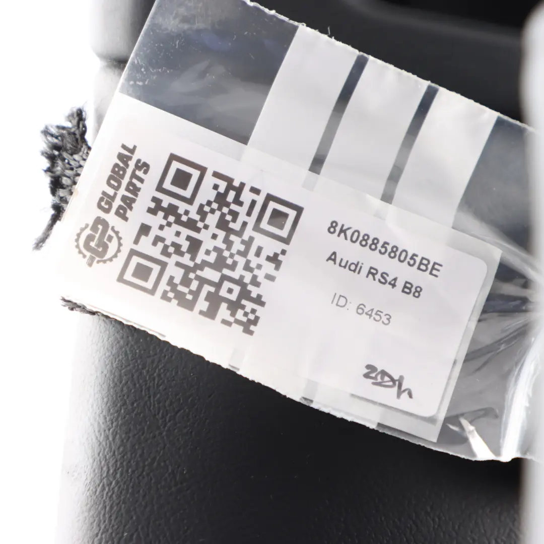 Backrest Left N/S Black Leather Alcantara to Audi RS4 B8 Rear Seat with Part number 8K0885805BE Audi RS4 B8 Rear Seat Backrest Left N/S Black Leather Alcantara - SKU 8K0885805BE - Part number 8K0885805BE