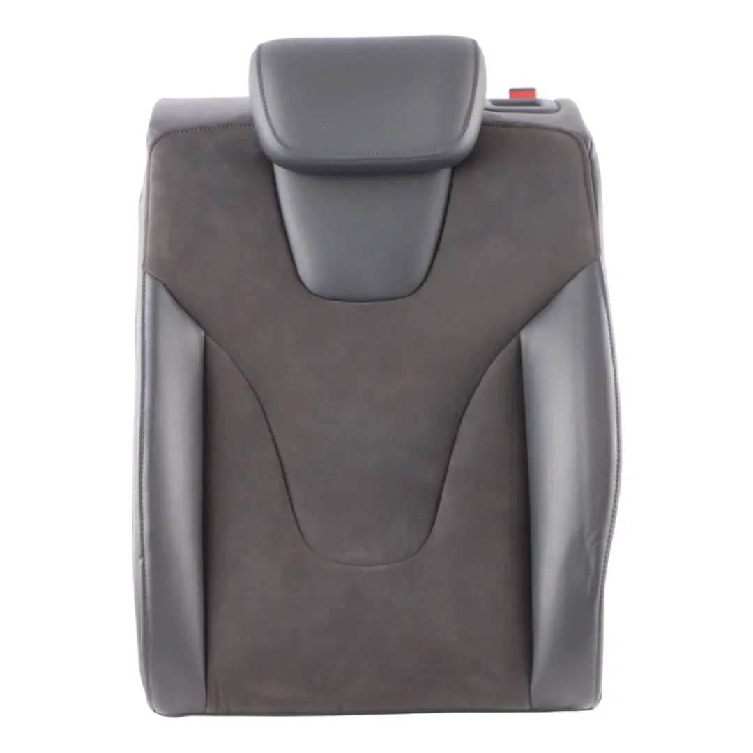 Backrest Left N/S Black Leather Alcantara to Audi RS4 B8 Rear Seat with Part number 8K0885805BE Audi RS4 B8 Rear Seat Backrest Left N/S Black Leather Alcantara - SKU 8K0885805BE - Part number 8K0885805BE