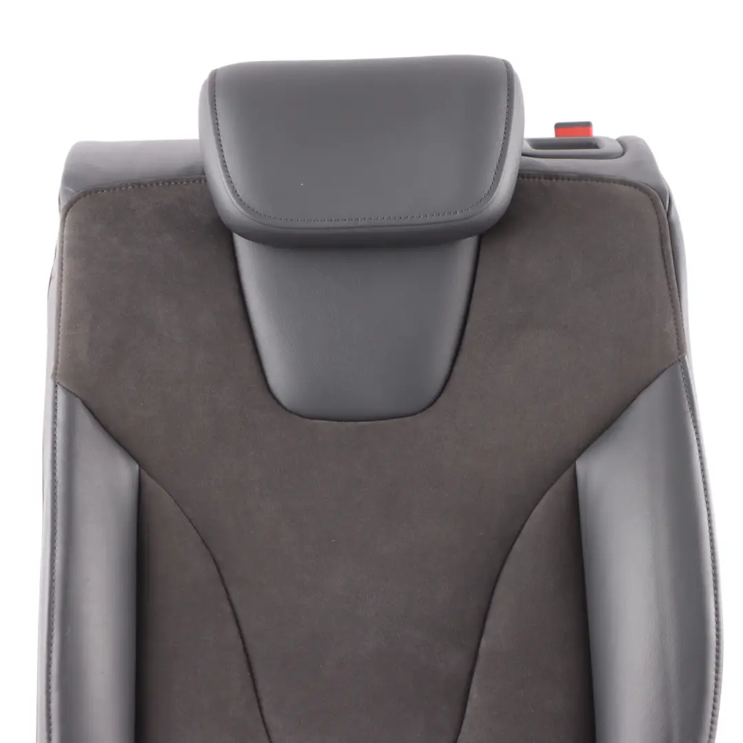 Backrest Left N/S Black Leather Alcantara to Audi RS4 B8 Rear Seat with Part number 8K0885805BE Audi RS4 B8 Rear Seat Backrest Left N/S Black Leather Alcantara - SKU 8K0885805BE - Part number 8K0885805BE