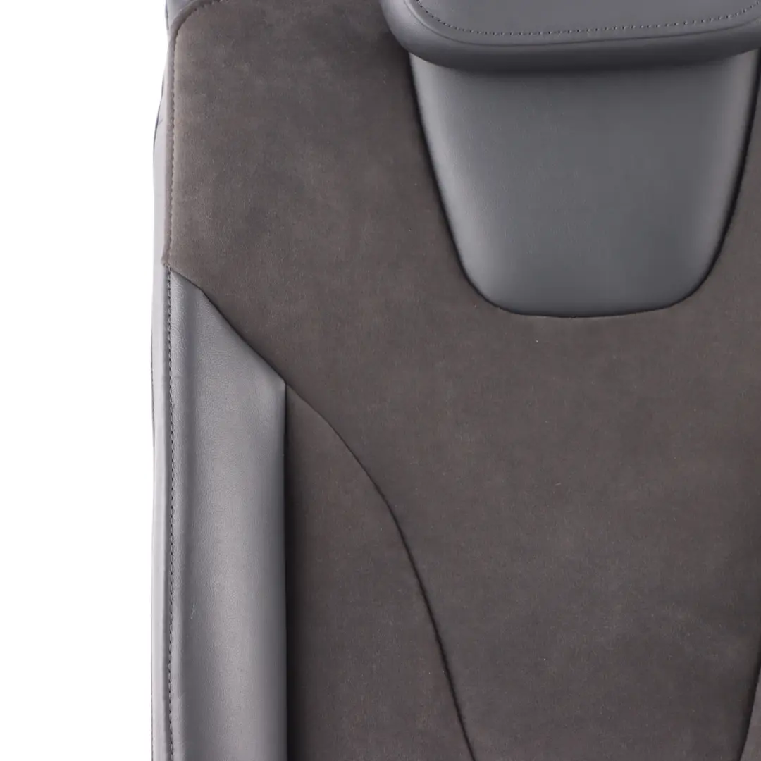 Backrest Left N/S Black Leather Alcantara to Audi RS4 B8 Rear Seat with Part number 8K0885805BE Audi RS4 B8 Rear Seat Backrest Left N/S Black Leather Alcantara - SKU 8K0885805BE - Part number 8K0885805BE