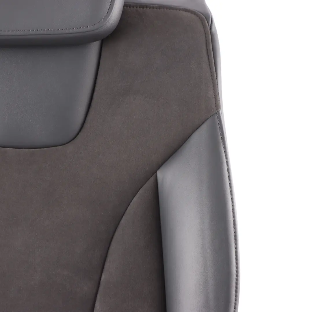 Backrest Left N/S Black Leather Alcantara to Audi RS4 B8 Rear Seat with Part number 8K0885805BE Audi RS4 B8 Rear Seat Backrest Left N/S Black Leather Alcantara - SKU 8K0885805BE - Part number 8K0885805BE