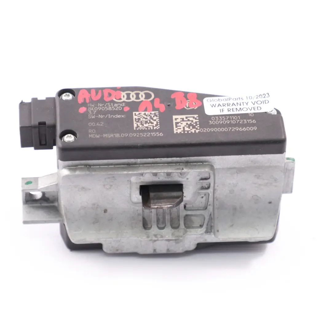 Steering Column Lock Control Unit Module to Audi A4 B8 A5 8T with Part number 8K0905852D Audi A4 B8 A5 8T Steering Column Lock Control Unit Module - SKU 8K0905852D - Part number 8K0905852D
