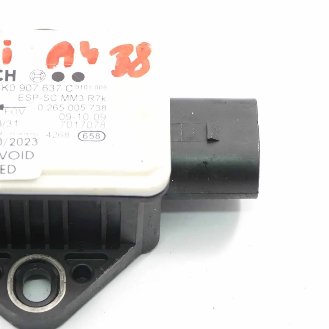 Gier Sensor Audi A4 B8 A5 8T ESP Drehraten einheit Modul für mit Teilenummer 8K0907637C Gier Sensor Audi A4 B8 A5 8T ESP Drehraten einheit Modul - SKU 8K0907637C - Teilenummer 8K0907637C