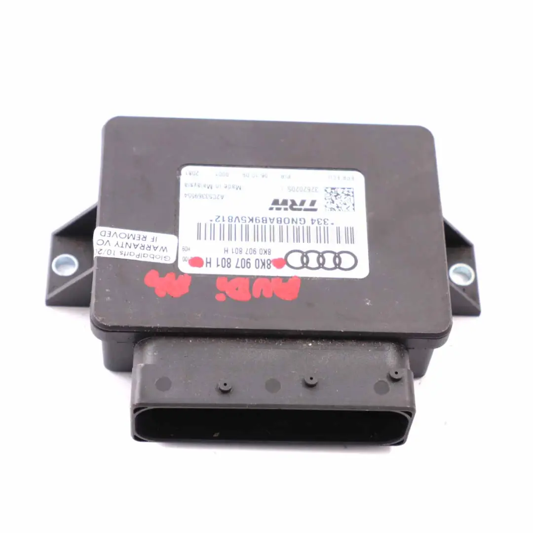 Audi A4 B8 A5 8T Módulo Control del Freno Estacionamiento Eléctrico - SKU 8K0907801H - Número de pieza 8K0907801H