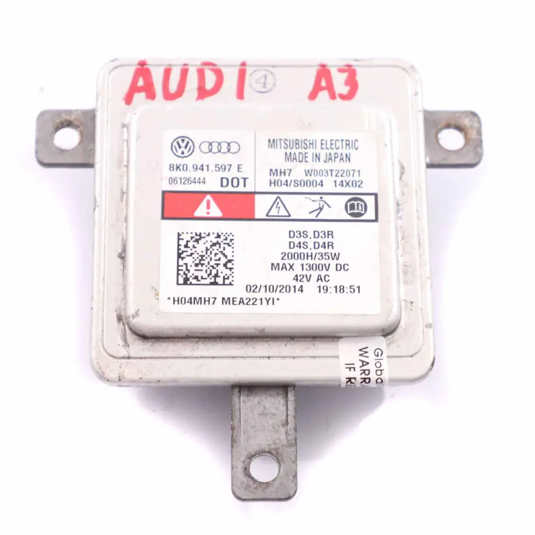 Modulo xeno Audi A3 A4 A5 A6 Unità di controllo ballast fari per con numero di parte 8K0941597E Modulo xeno Audi A3 A4 A5 A6 Unità di controllo ballast fari - SKU 8K0941597E - Numero di parte 8K0941597E