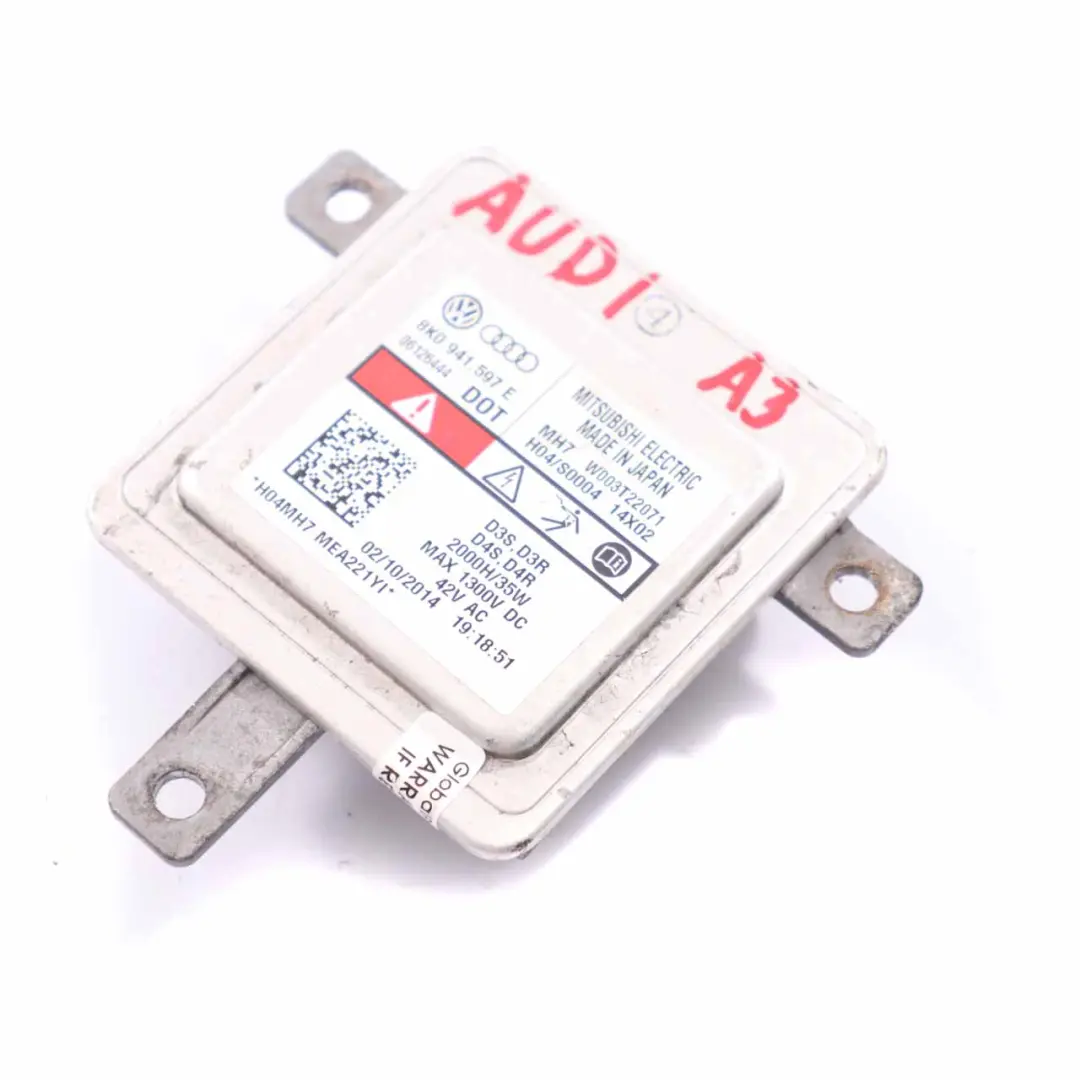 Module Audi A3 A4 A5 A6 Headlight Ballast Control Unit to Xenon with Part number 8K0941597E Xenon Module Audi A3 A4 A5 A6 Headlight Ballast Control Unit - SKU 8K0941597E - Part number 8K0941597E