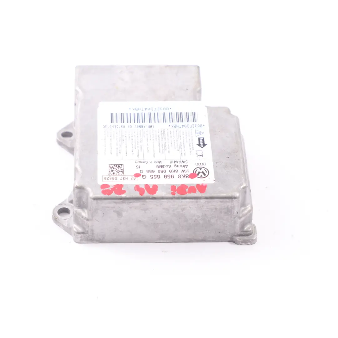 Luftmodul ECU Steuergerät Crash Sensor für Audi A4 B8 mit Teilenummer 8K0959655G Audi A4 B8 Luftmodul ECU Steuergerät Crash Sensor - SKU 8K0959655G - Teilenummer 8K0959655G