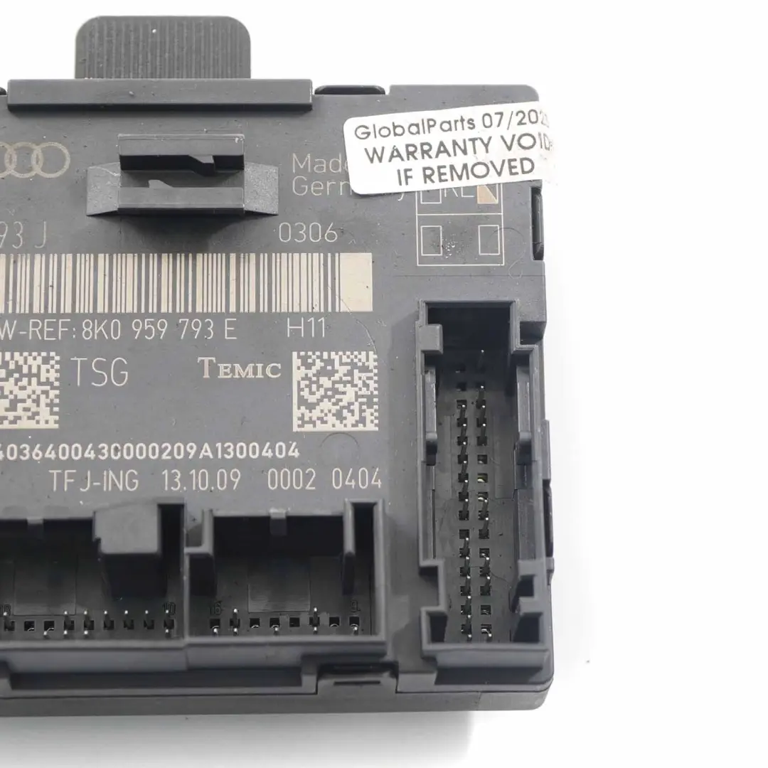 Audi A4 B8 Tür modul vorne rechts Steuergerät Modul ECU - SKU 8K0959793J - Teilenummer 8K0959793J