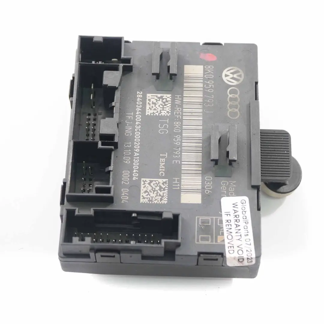 Audi A4 B8 Tür modul vorne rechts Steuergerät Modul ECU - SKU 8K0959793J - Teilenummer 8K0959793J
