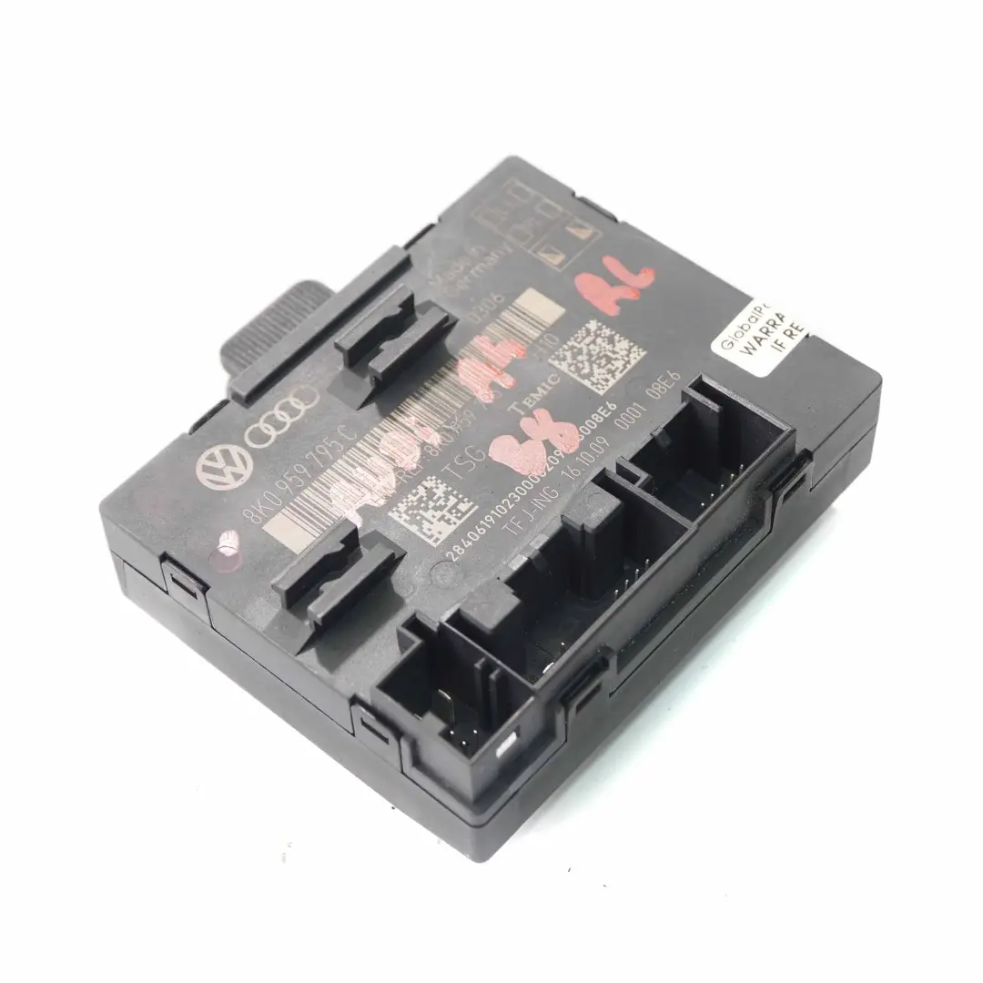 Audi A4 B8 Modulo porta posteriore sinistra Destra unità controllo - SKU 8K0959795C - Numero di parte 8K0959795C