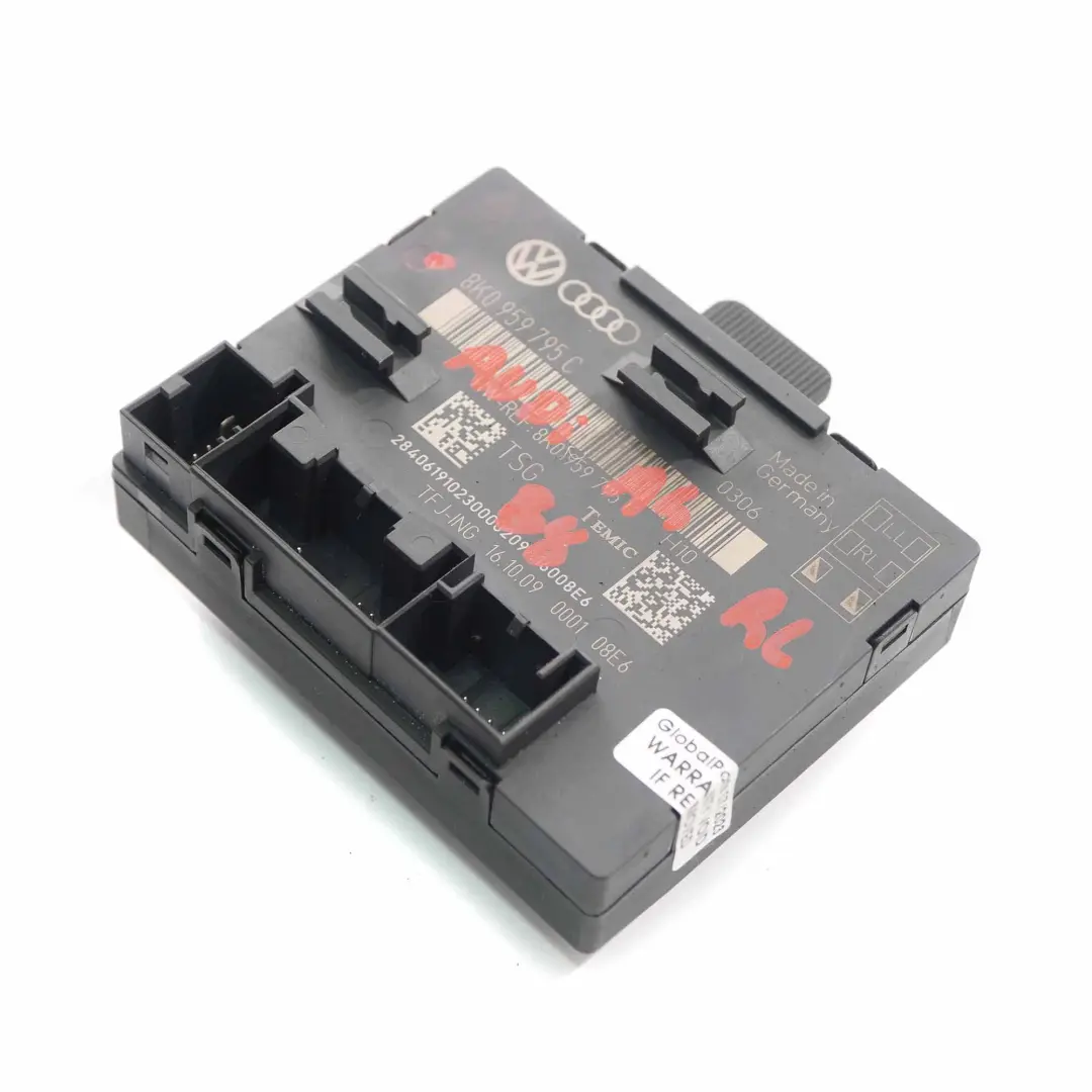 Door Module Rear Left Right N/O/S Control Unit Module ECU Audi A4 B8 - SKU 8K0959795C - Part number 8K0959795C