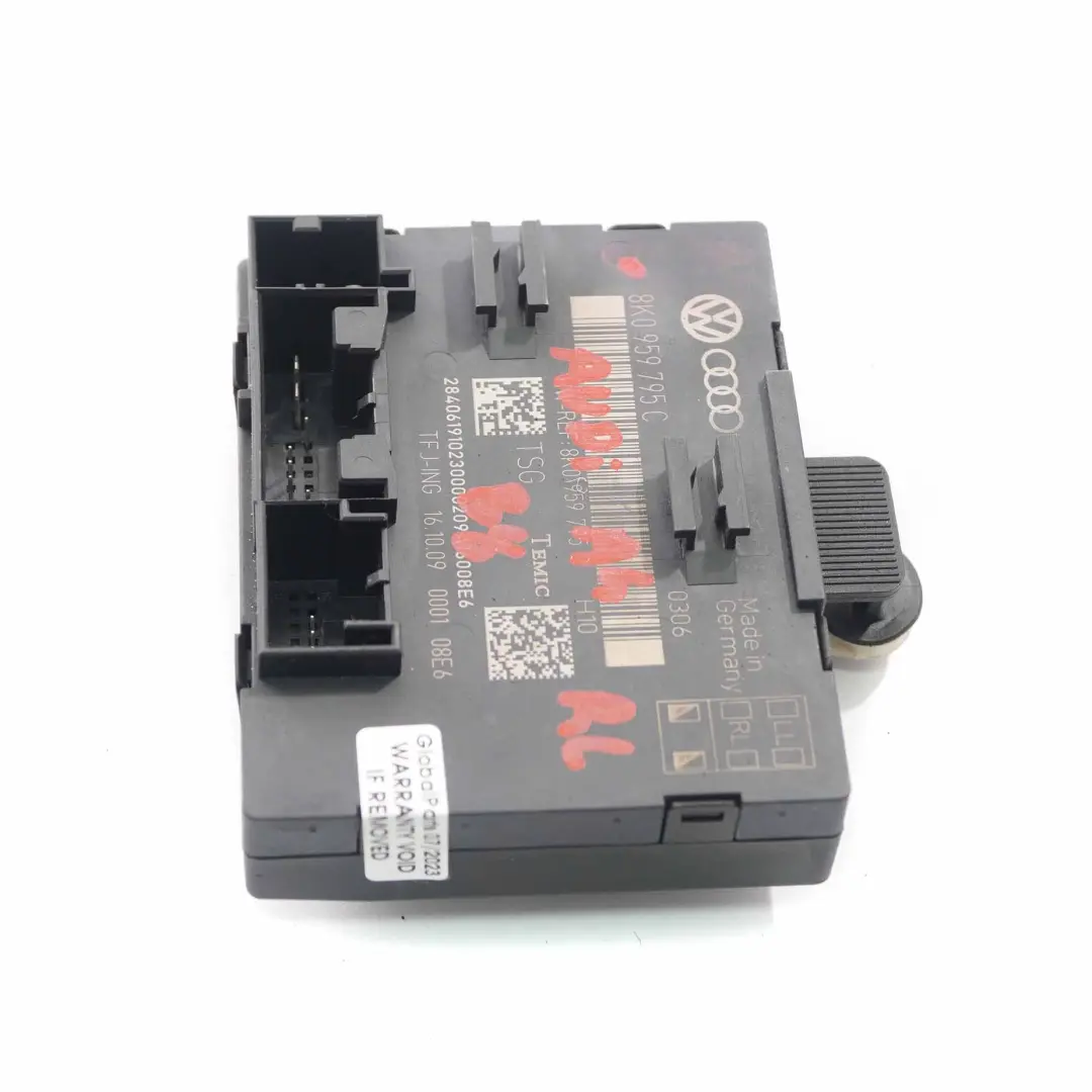 Door Module Rear Left Right N/O/S Control Unit Module ECU Audi A4 B8 - SKU 8K0959795C - Part number 8K0959795C