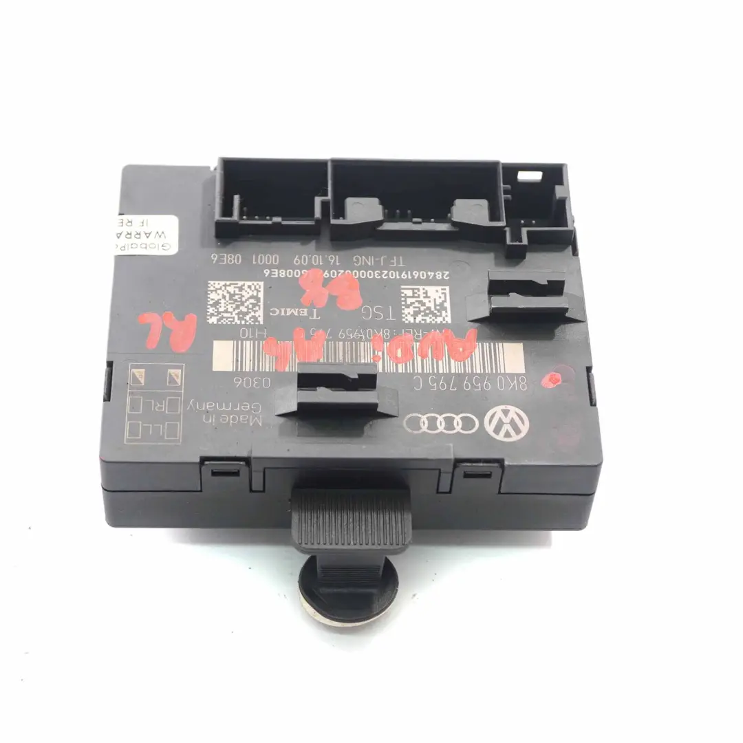 Audi A4 B8 Modulo porta posteriore sinistra Destra unità controllo - SKU 8K0959795C - Numero di parte 8K0959795C