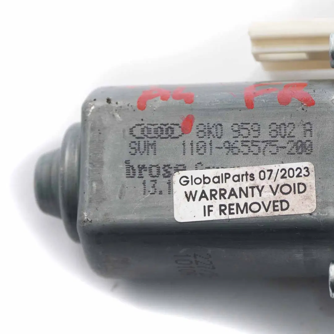 Motor Elevador Audi A4 B8 Delantero Derecho Puerta Accionamiento - SKU 8K0959802A - Número de pieza 8K0959802A