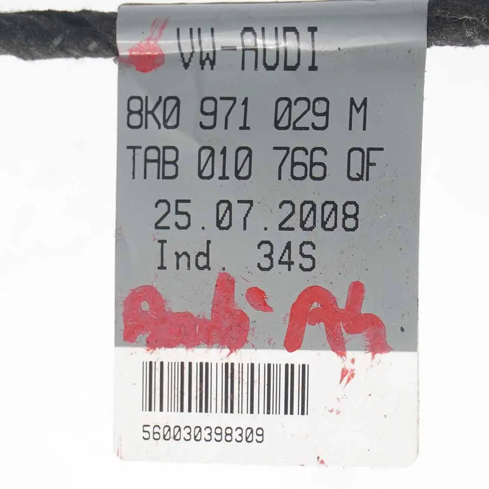 Porta cablaggio Loom Cablaggio anteriore per Audi A4 B8 con numero di parte 8K0971029M Audi A4 B8 Porta cablaggio Loom Cablaggio anteriore - SKU 8K0971029M - Numero di parte 8K0971029M