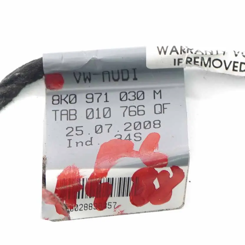 Audi A4 B8 Door Wiring Harness Loom Front Left N/S Cabling - SKU 8K0971030M - Part number 8K0971030M