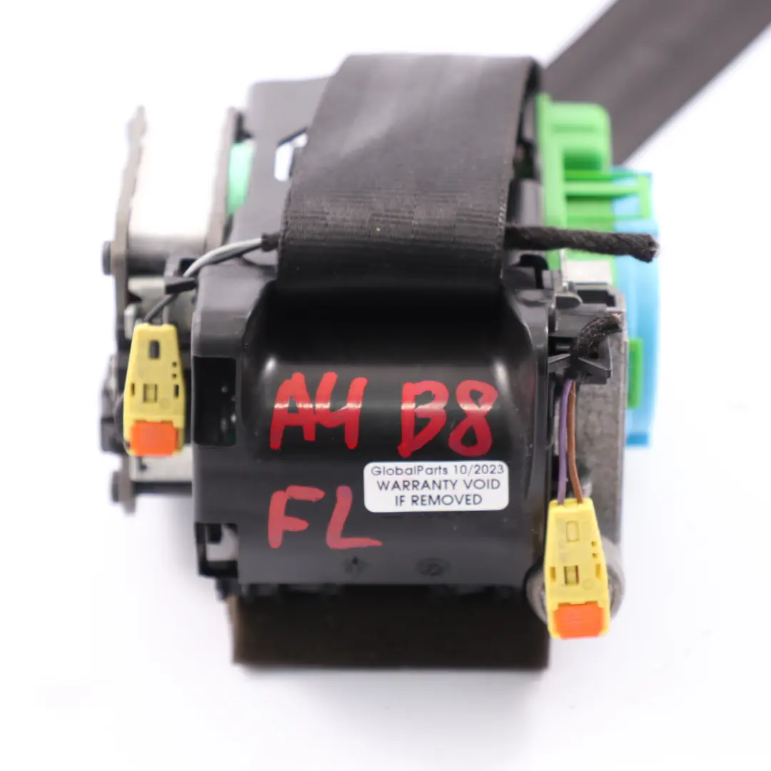 Audi A4 B8 Seat Belt Front Left N/S Upper Seatbelt Black - SKU 8K1857705J - Part number 8K1857705J