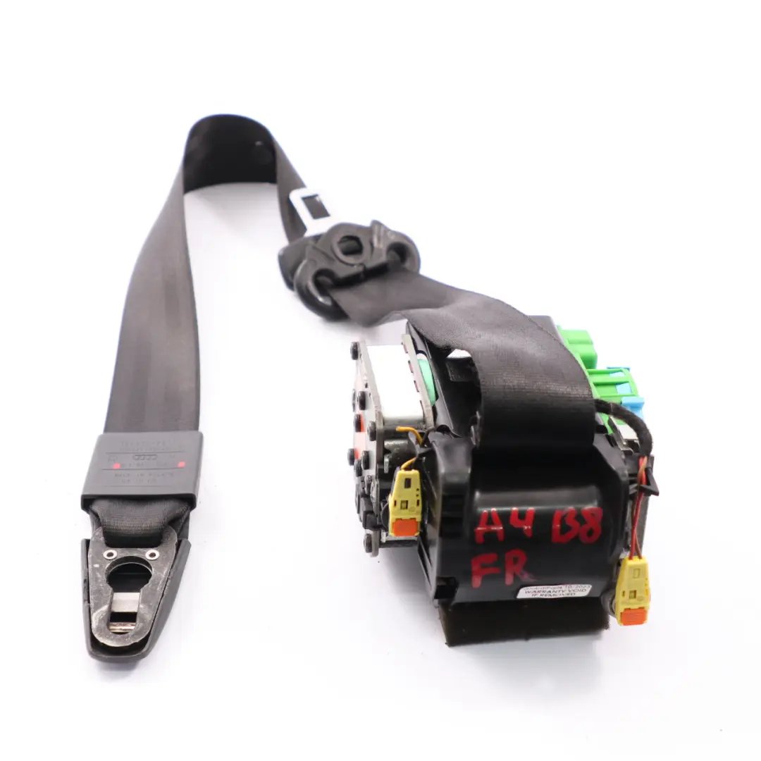 Audi A4 B8 Cintura di sicurezza anteriore destra superiore Nero - SKU 8K1857706K - Numero di parte 8K1857706K