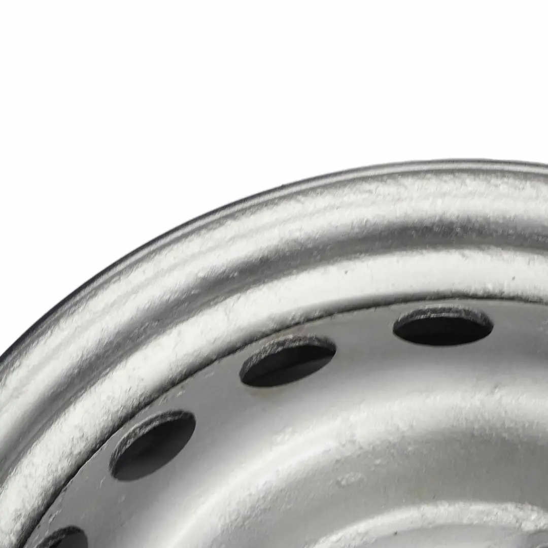 Ford Transit Silver Steel Wheel Rim 16" ET:60 6,5J 8K211007DA - SKU 8K21-1007-DA - Part number 8K21-1007-DA