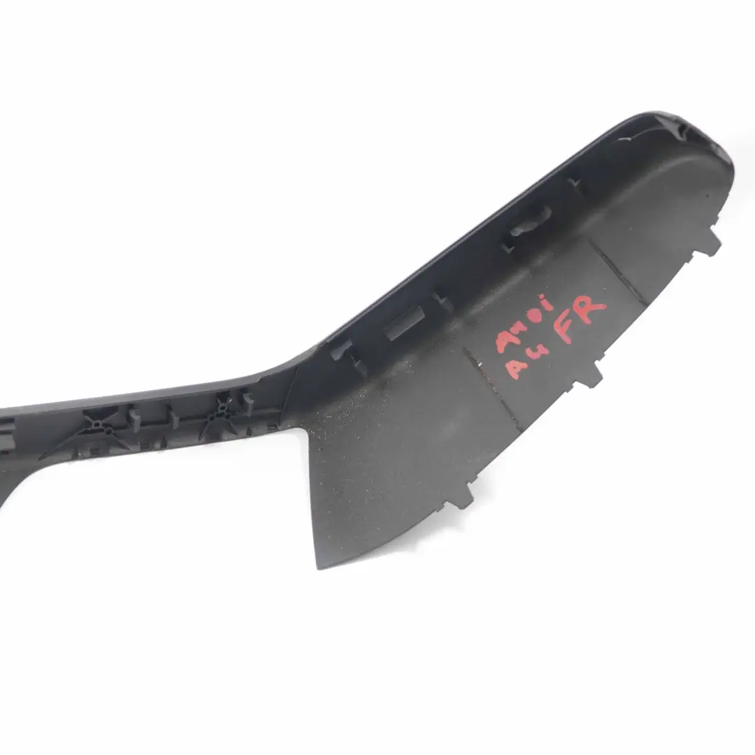 Audi A4 B8 Door Card Armrest Cover Trim Panel Front Right O/S Black - SKU 8K2867586A - Part number 8K2867586A