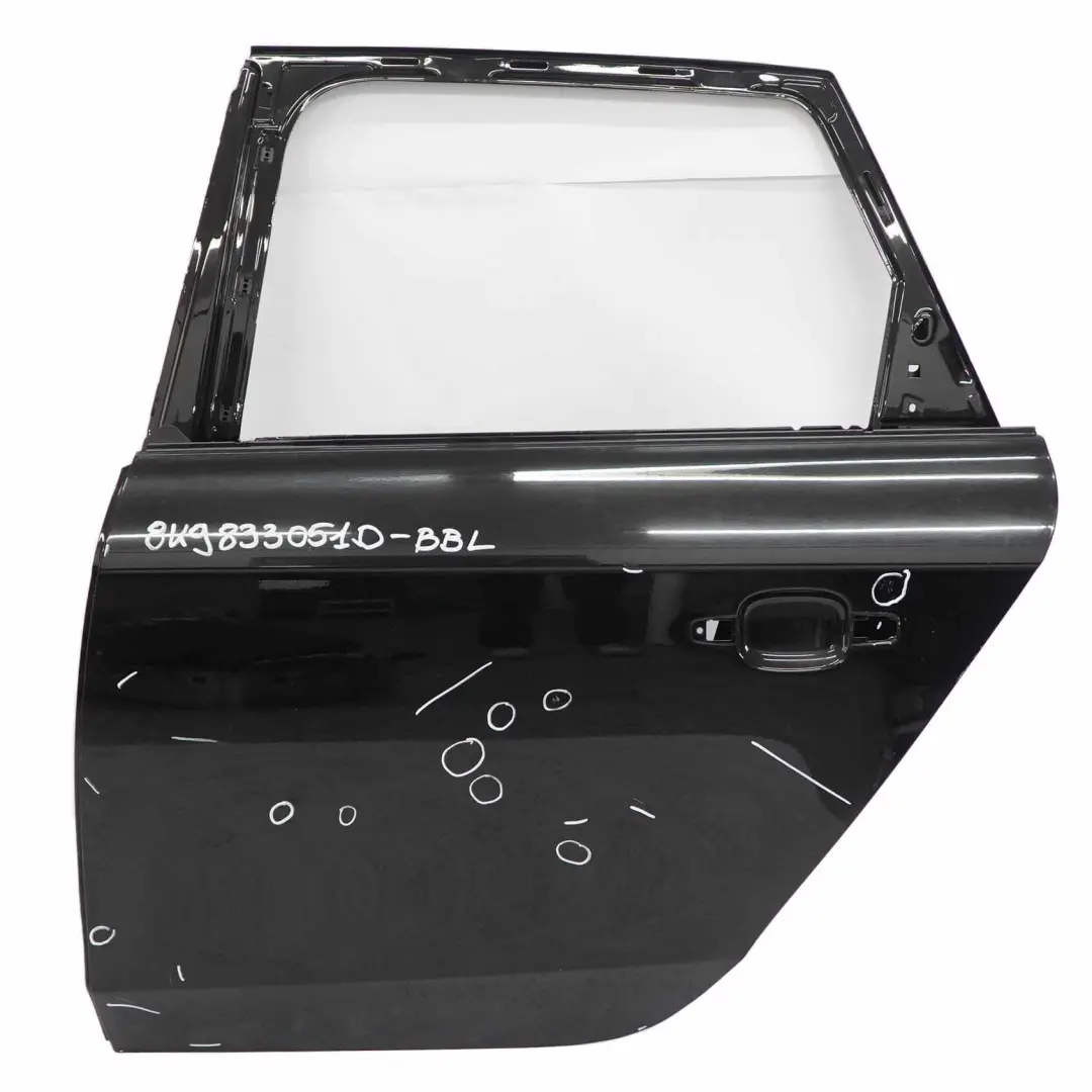 Rear Door Audi A4 A8 Avant Left N/S Brilliant Black - LY9B - SKU 8K9833051D-BBL - Part number 8K9833051D