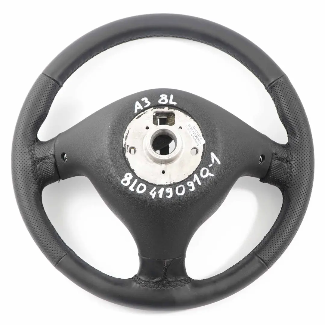 8L NUEVO Volante de cuero negro para Audi A3 con número de pieza 8L0419091Q Audi A3 8L NUEVO Volante de cuero negro - SKU 8L0419091Q-1 - Número de pieza 8L0419091Q