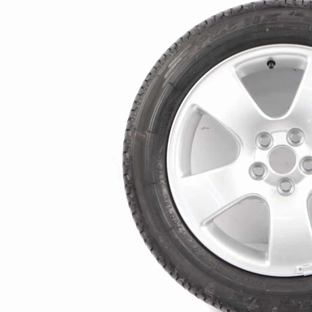 Audi A3 8L Silver Wheel Alloy Rim 16" ET:42 6,5J With Tyre 205/55 - SKU 8L0601025K - Part number 8L0601025K