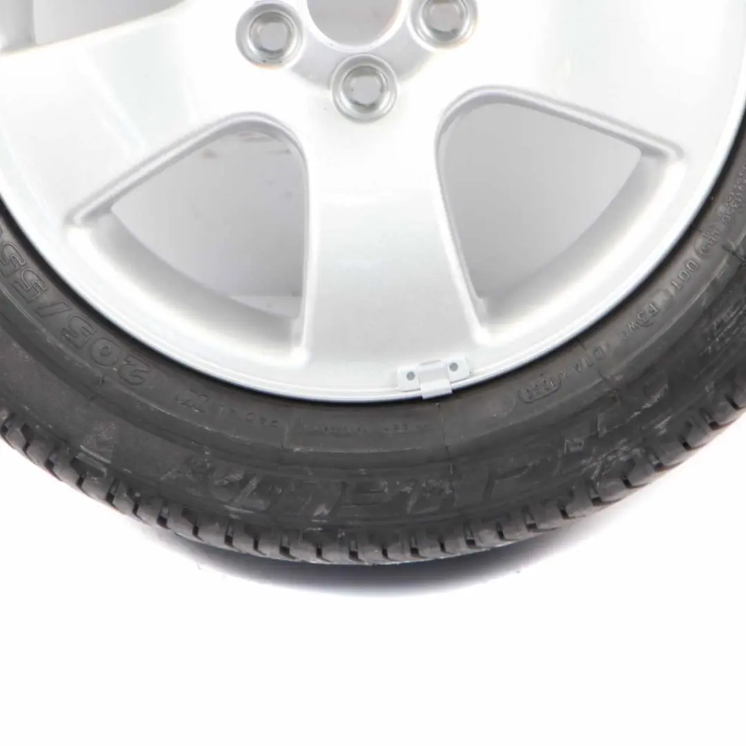 Audi A3 8L Silver Wheel Alloy Rim 16" ET:42 6,5J With Tyre 205/55 - SKU 8L0601025K - Part number 8L0601025K