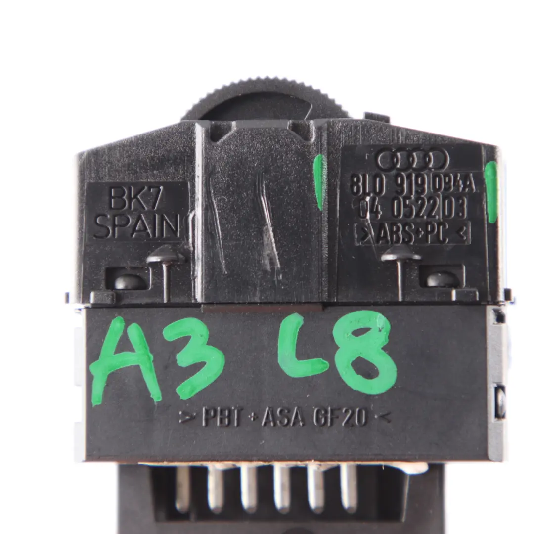 8L Headlight Level Adjuster Switch Light Control Unit to Audi A3 with Part number 8L0919094A Audi A3 8L Headlight Level Adjuster Switch Light Control Unit - SKU 8L0919094A - Part number 8L0919094A