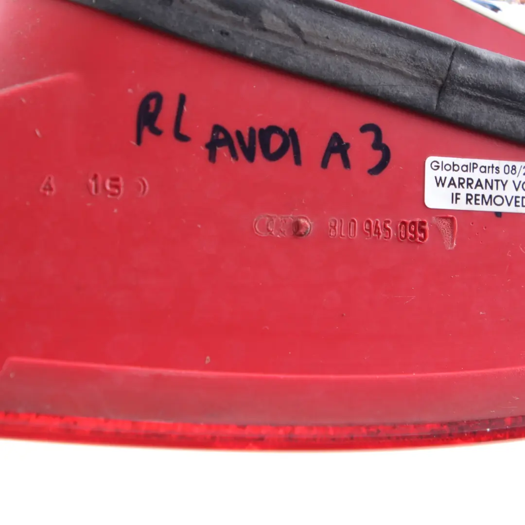 8L Rear Lamp Left N/S Tail Light Side Panel Taillight to Audi A3 with Part number 8L0945095 Audi A3 8L Rear Lamp Left N/S Tail Light Side Panel Taillight - SKU 8L0945095 - Part number 8L0945095