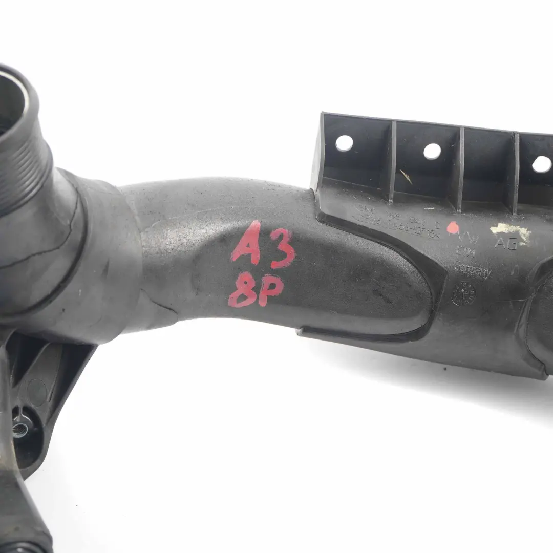 Intake Pipe Hose Line to Audi A3 8P 2.0 TDI Turbo Intercooler Air with Part number 8N0145840D Audi A3 8P 2.0 TDI Turbo Intercooler Air Intake Pipe Hose Line - SKU 8N0145840D - Part number 8N0145840D