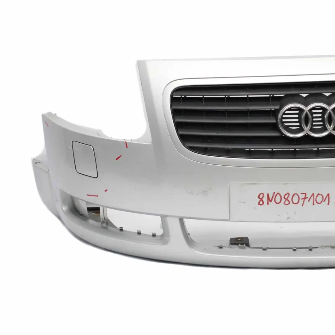 Audi TT 8N Front Bumper Trim Panel Covering Light Silver Metallic - LY7W - SKU 8N0807101AA-LS - Part number 8N0807101AA
