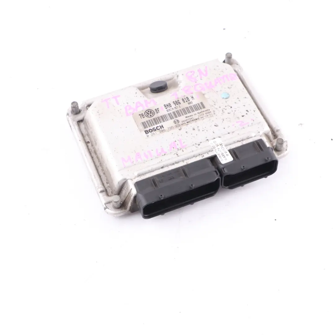 Audi TT 8N BAM 1.8 T Quattro 225HP Petrol Engine Unit ECU Manual - SKU 8N0906018H - Part number 8N0906018H
